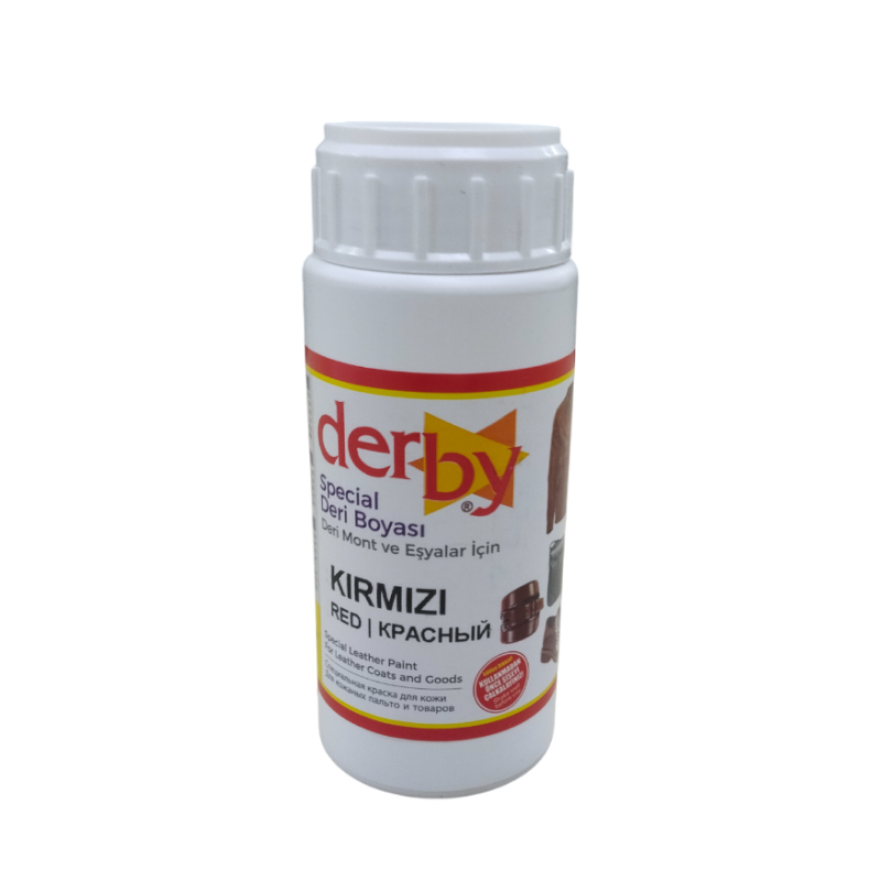 *Краска для кожи Derby Special col-Red V-100мл (Турция) от магазина Zurnachidi