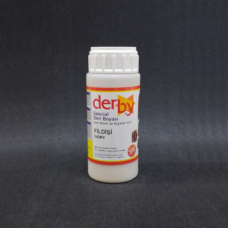 *Краска для кожи Derby Special col-Ivory V-100мл (Турция) от магазина Zurnachidi