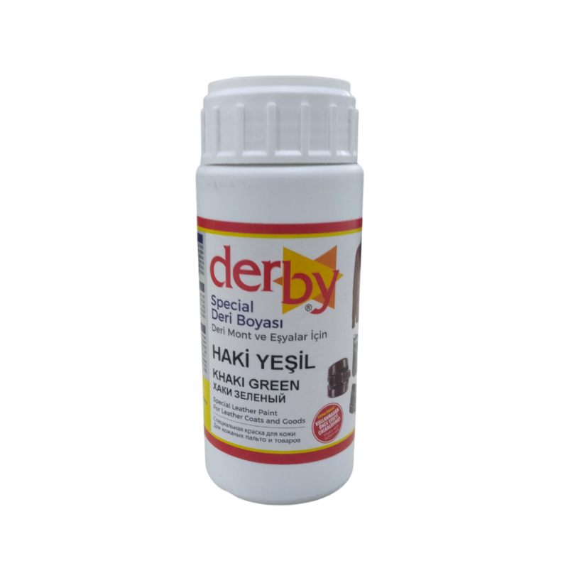 *Краска для кожи Derby Special col-Haki yesil V-100мл (Турция) от магазина Zurnachidi
