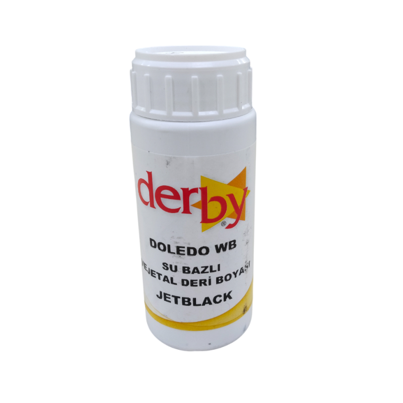 *Краска для кожи (для растительного дубления) Derby Doledo WB col-JetBlack V-100мл (Турция) от магазина Zurnachidi
