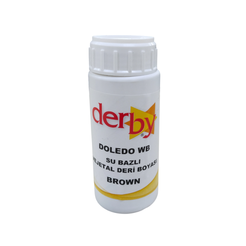 *Краска для кожи (для растительного дубления) Derby Doledo WB col-Brown V-100мл (Турция) от магазина Zurnachidi