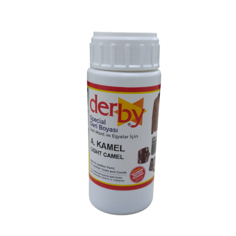 *Краска для кожи Derby Special col-L.Camel V-100мл (Турция) от магазина Zurnachidi