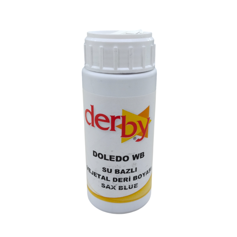 *Краска для кожи (для растительного дубления) Derby Doledo WB col-Sax Blue V-100мл (Турция) от магазина Zurnachidi