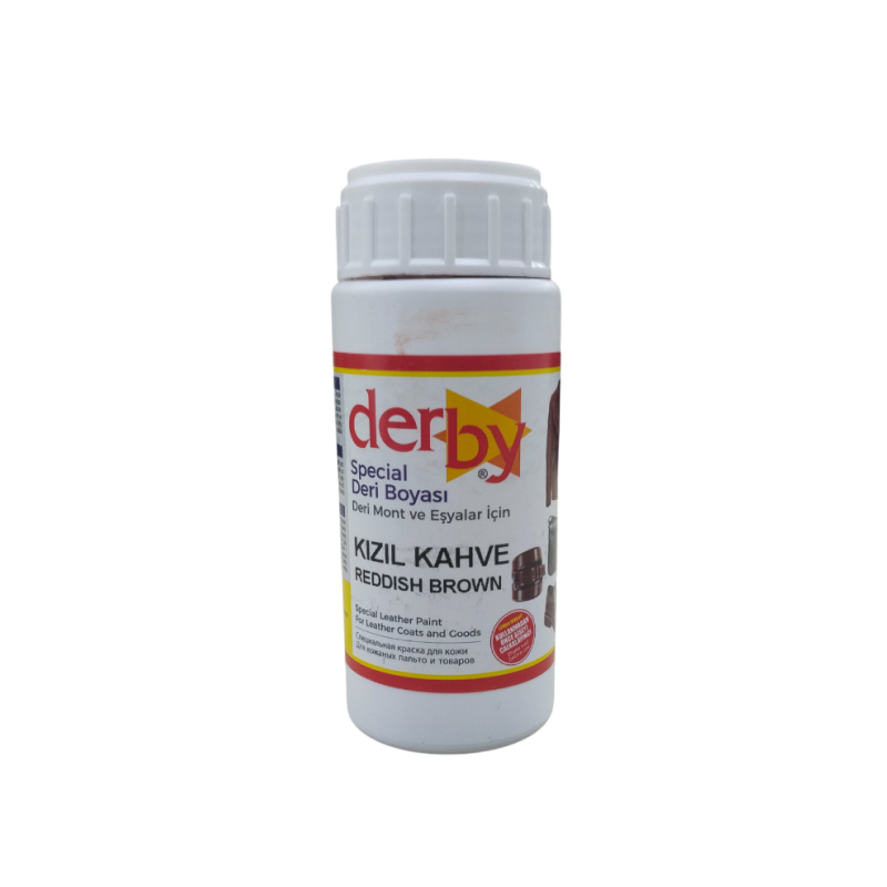 *Краска для кожи Derby Special col-Reddish brown V-100мл (Турция) от магазина Zurnachidi